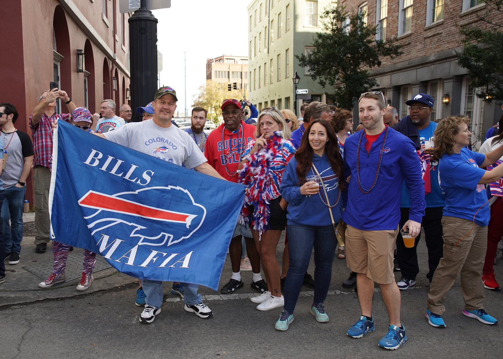 Buffalo Bills packers of NOLA Takeover Parade